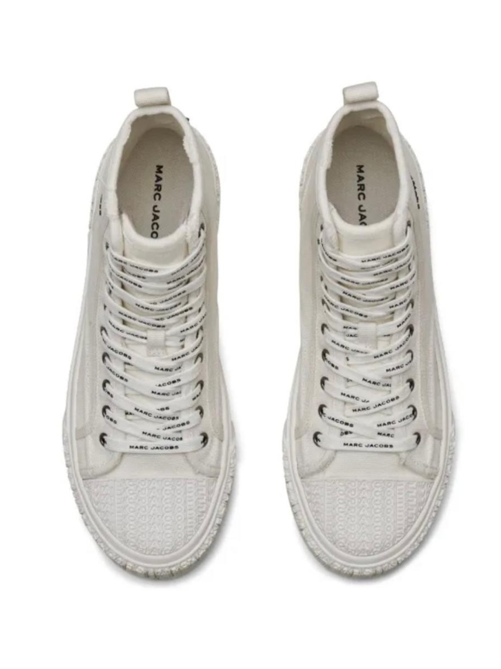 Marc Jacobs White High-Top Canvas Sneakers For Women